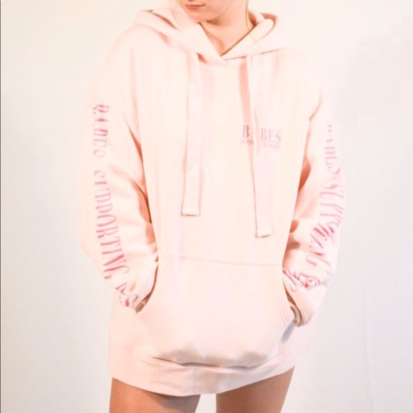 The "BABES SUPPORTING BABES" Big Sister Hoodie | Ballet Slipper XS - Picture 1 of 6